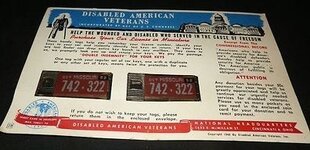Disabled American Veteran Tag card 1952.jpg