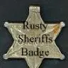 Rusty Sheriffs Badge