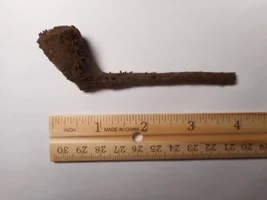 A Rare Find - 17th Century Pewter Pipe - Native American & Handmade