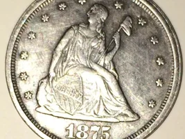 1875 S 20¢ coin right in my backyard.