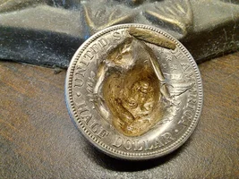 Unbelievable 1909 Barber Half Turned Pop Out Pin Jewlery!
