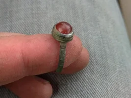 Another very quick hunt that produces a Byzantine red Rubin ring.