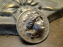 Unbelievable 1909 Barber Half Turned Pop Out Pin Jewlery!