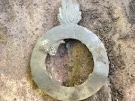 REV WAR British 31st ROF Grenadiers Cartridge Box Plate!