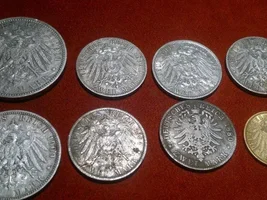 BIG Silver coin spill topped with Gold