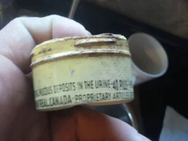 FRENCH MILITARY MEDALLION or BUCKLE COVER ??? ......and very cool bottle !!