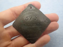 1837 SLAVE TAG & Rev War PEWTER!