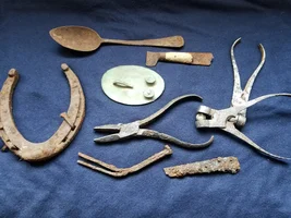 WAR of 1812 CAMP FINDS* SWEET BUTTONS* BULLET MOLDS & MORE!