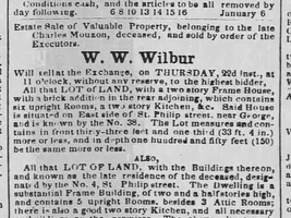 W.W. Wilbur Auctioneer Slave Token