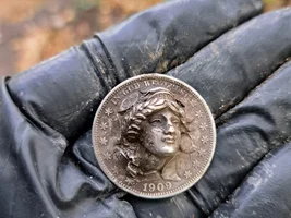 Unbelievable 1909 Barber Half Turned Pop Out Pin Jewlery!