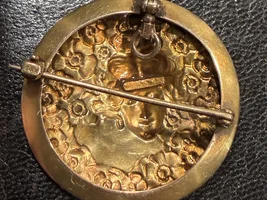 Brass Brooch. Edit: 14k Gold Brooch
