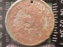 It's a CIVIL WAR DOG TAG! Louisiana Pelican Button Stunner, Eagle, Bullets, Silver