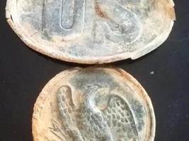Incredibly epic Civil War Trash pit dig. 7 plates in 1 hole, leather pieces, hooks et