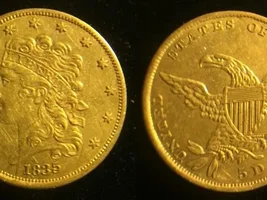WOW --  1835 $5 GOLD COIN  !!!!!