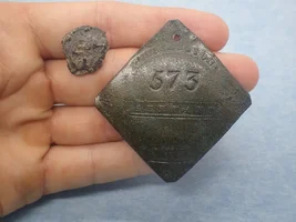 1837 SLAVE TAG & Rev War PEWTER!