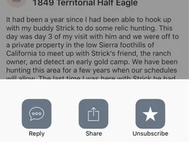 1849 Territorial Half Eagle