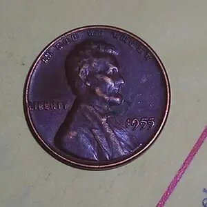 1955 doubled die cent