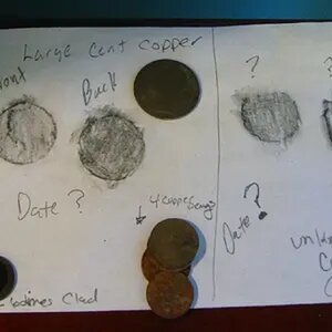 Ct copper King George and a copper coin to far gone.