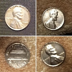 1959 penny why is it not copper colored