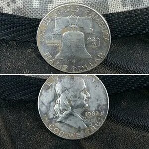 First Ben Franklin Half, 1962