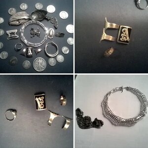 Silver and gold