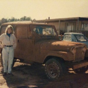 1992 - Troy, AL (Home) - My '84 Jeep CJ7 Hardtop the "day after" muddin'!