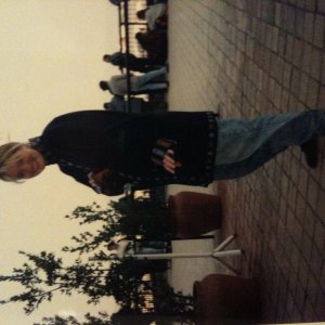 1994 - Kathmandu, Nepal -  Just picked up my awesome wool coat that I designed and had made overnight.