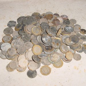 202 COINS FROM JAMAICA TRIP