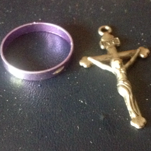 Ring #43 and Jesus on a stick, junk metal