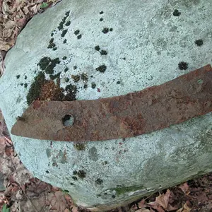 an iron brace from a sled runner