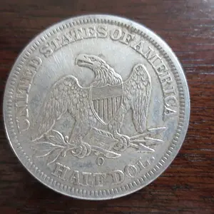 1858-O Seated Liberty Half Dollar
(Back)