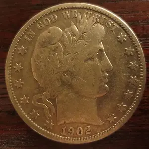 1902 Barber Half Dollar (Front)