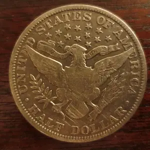 1902 Barber Half Dollar (Back)