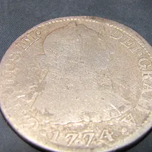 1774 Spanish Colonial Coin King Charles III - Found next to an old foundation