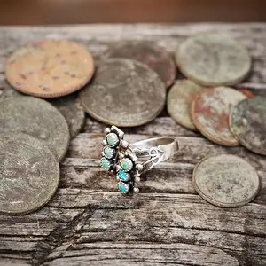 Silver and Turq. Ring