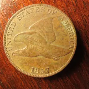 1857 Flying Eagle Cent (Front)