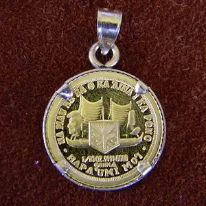 gold coin back