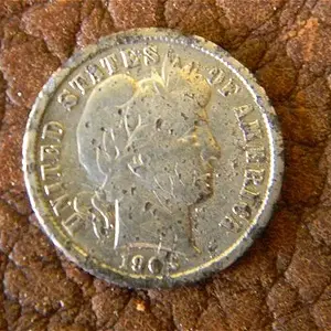 1903 barber dime Front