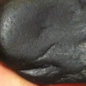 Strange surface cracks that appear to come from within.