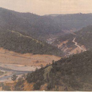 After the road was repaired from the 1964 flood Confluence of the American River