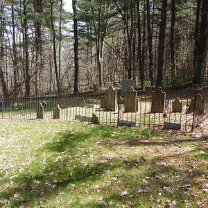 View of the welly maintained cemetery.