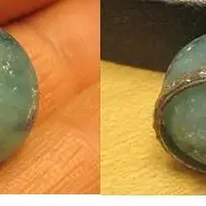 marble ring  Ring is sterling (art deco vintage) by Uncas.