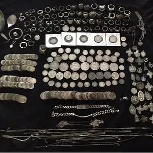 2013 dug silver finds, 3.74 lbs including 324 silver coins