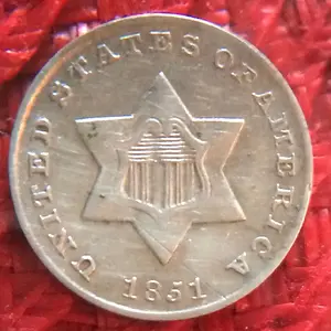 1851 3 Cent Front