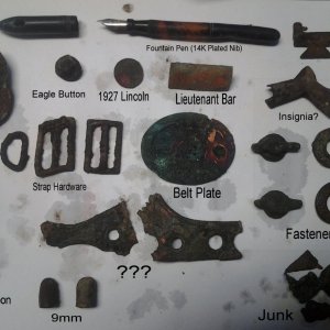 Belt Plate and More Relics from WWII Camp