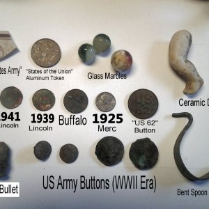 Silver and Relics from WWII Camp