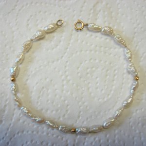 14k and fresh water pearl necklace