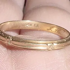 MAY 18TH - OLD GOLD WEDDING BAND