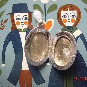 silver locket