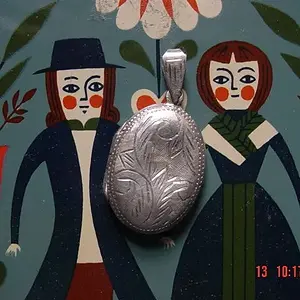 silver locket